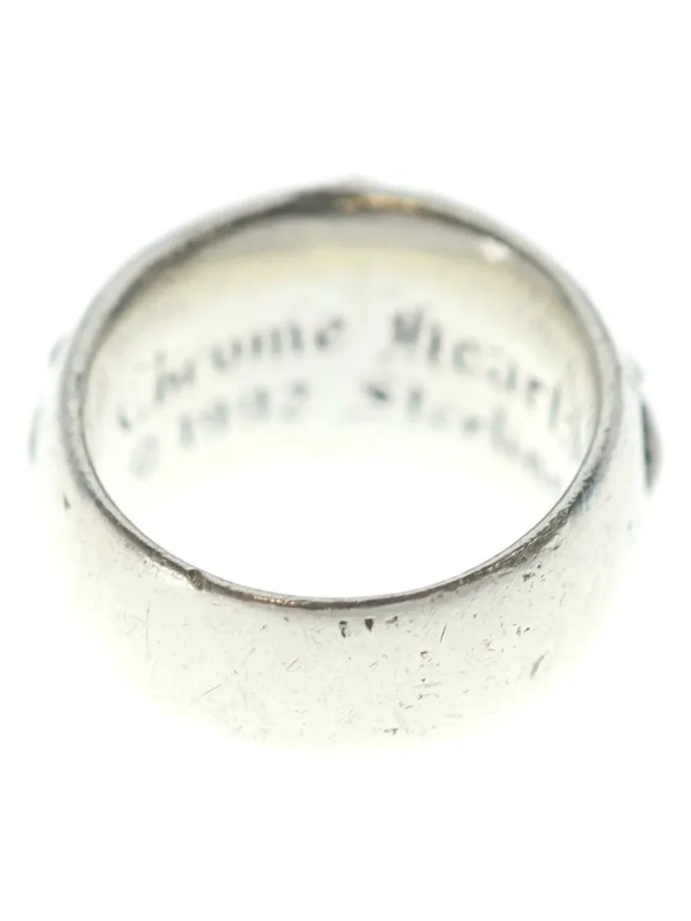 Chrome Hearts Flrl Crs Floral Cross Ring Silver